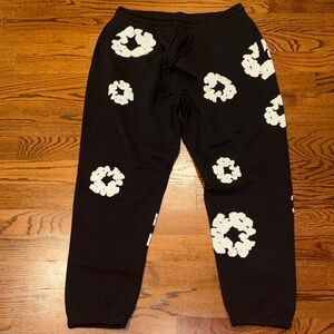 Men's Black Denim Tears Joggers in XXL